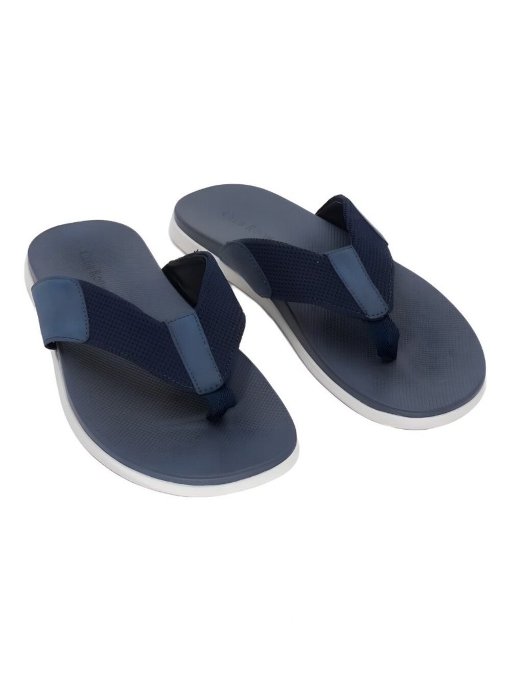 Club Room Men's Ralston Slip-On Thong Sandal Crisp Navy Size 8M
